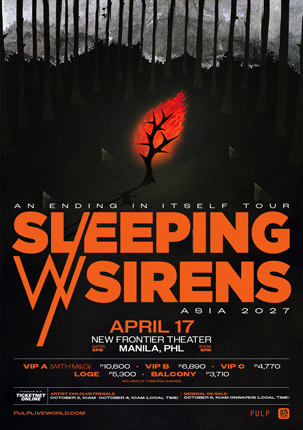 AN ENDING IN ITSELF TOUR ASIA 2027 - SLEEPING WITH SIRENS