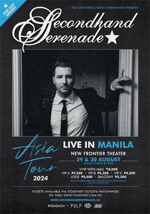 SECONDHAND SERENADE ASIA TOUR 2024 LIVE IN MANILA - SECONDHAND SERENADE