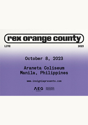 REX ORANGE COUNTY LIVE IN ASIA TOUR 2023 MANILA - REX ORANGE COUNTY